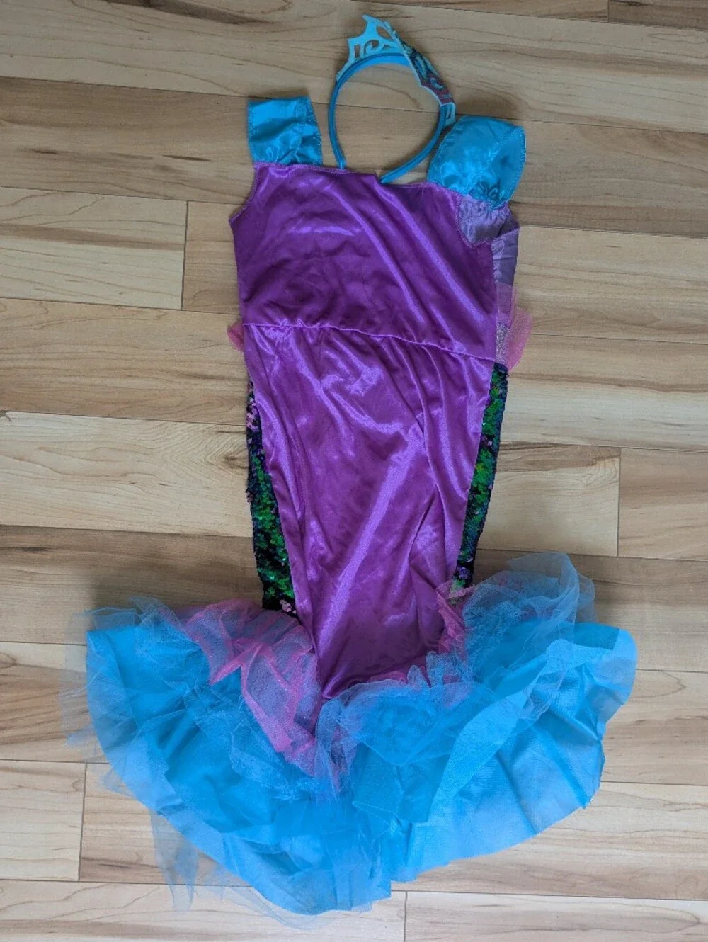 Mermaid Princess Costume Dress Little Girls Under the Sea Ocean Dress Up